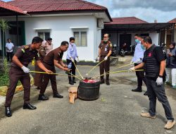 Kejaksaan Negeri Payakumbuh Kembali Memusnakan Barang Bukti Narkotika